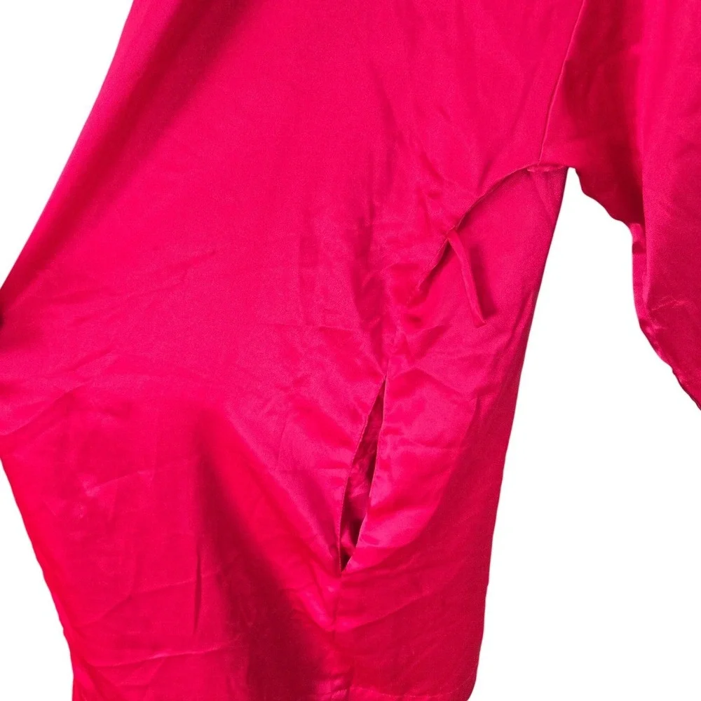 Victoria's Secret Fashion Show Robe NYC 2011 Pink Satin Angel Rhinestone CoverUp